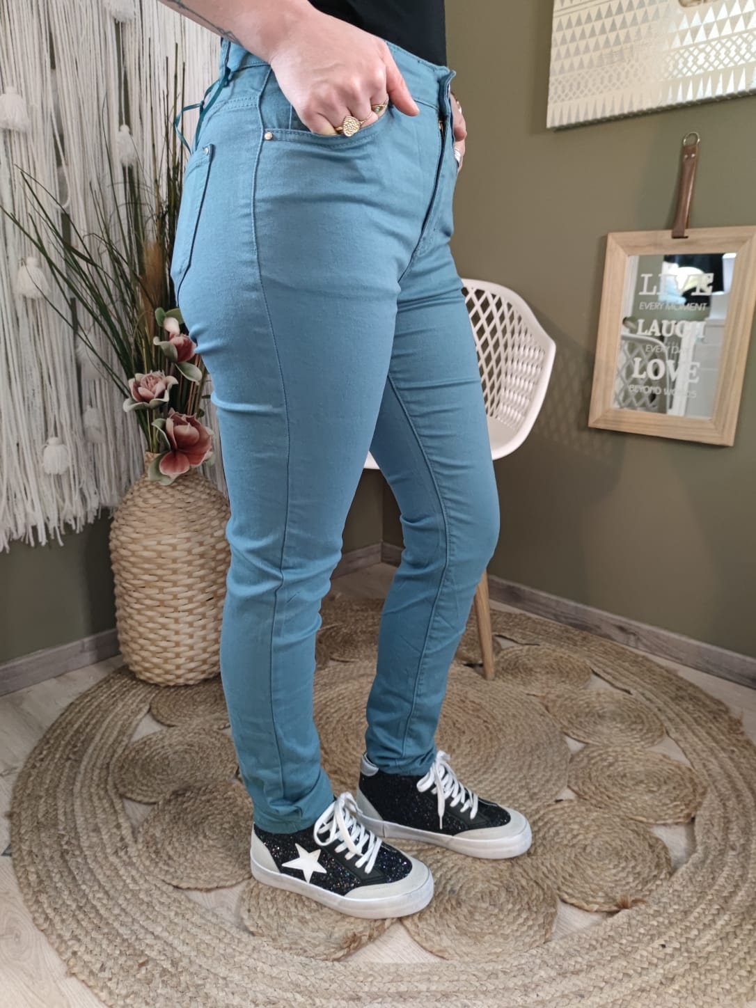 Pantalon "confort" VOGGO - bleu clair : 36 au 44 