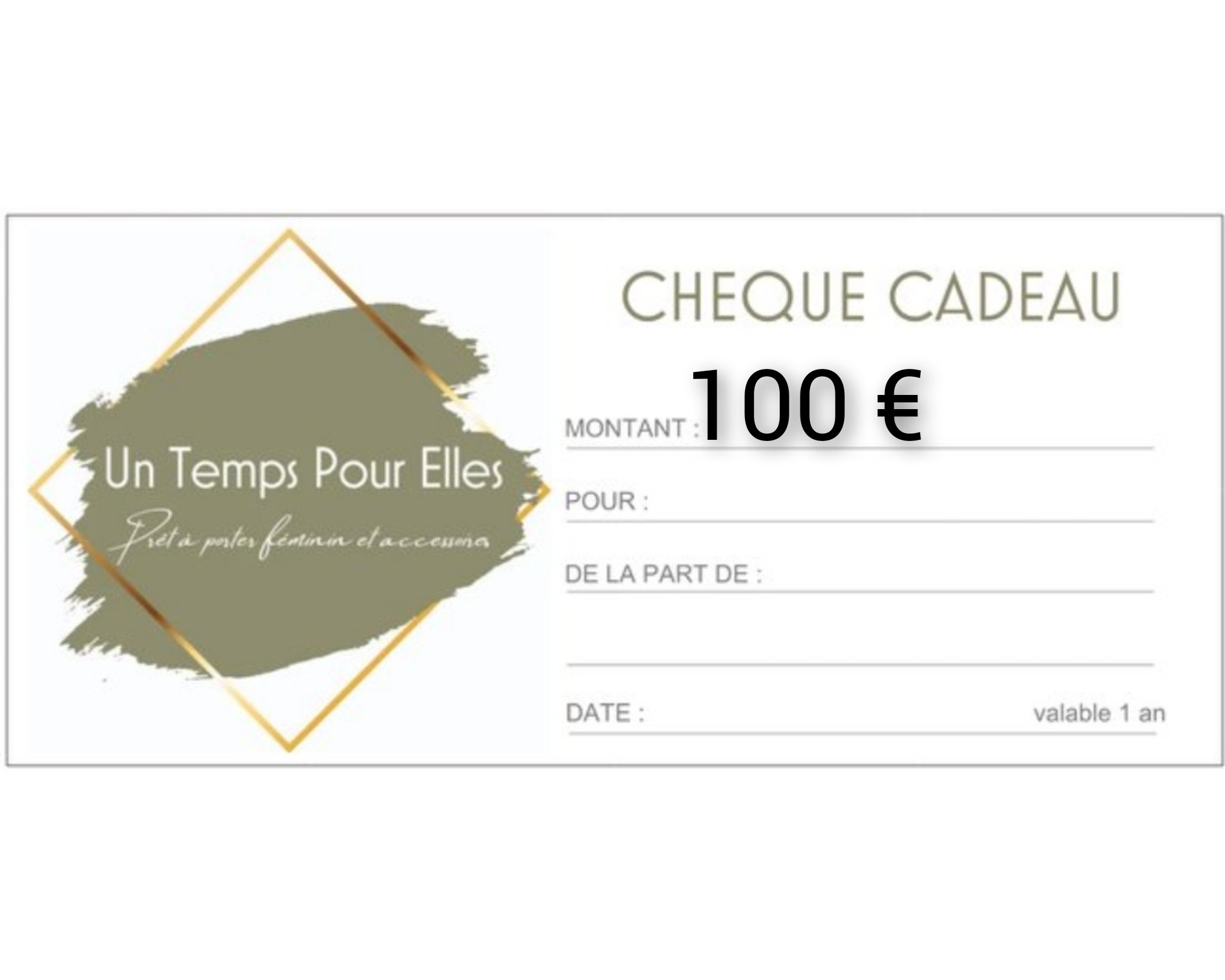 CHÈQUE CADEAU 100 €