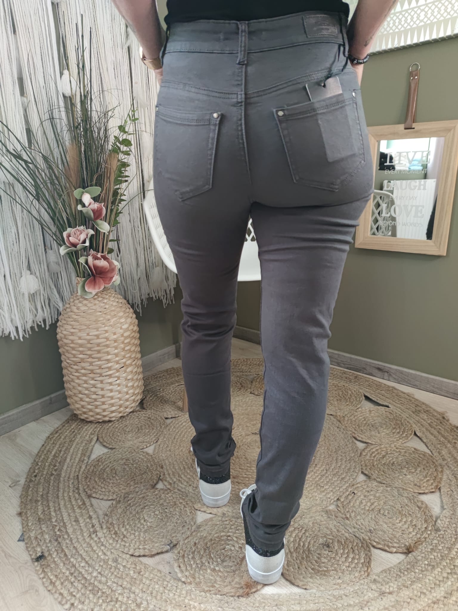 Pantalon "confort" VOGGO - gris : 36 au 44 