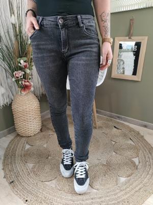 Jeans Push Up - gris foncé : 34 au 42